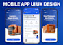 create mobile app UI screens and figma prototype